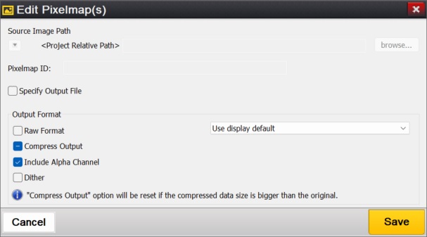 Screenshot of the Edit Multi Pixel-maps dialog.