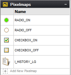 Screenshot of the Pixelmaps Resource View.