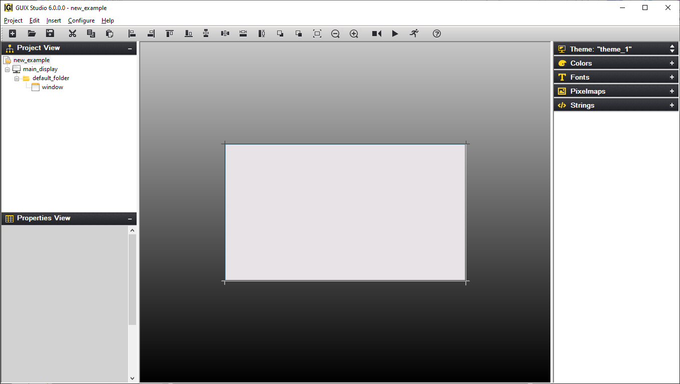 Screenshot of a project open with the Studio IDE.